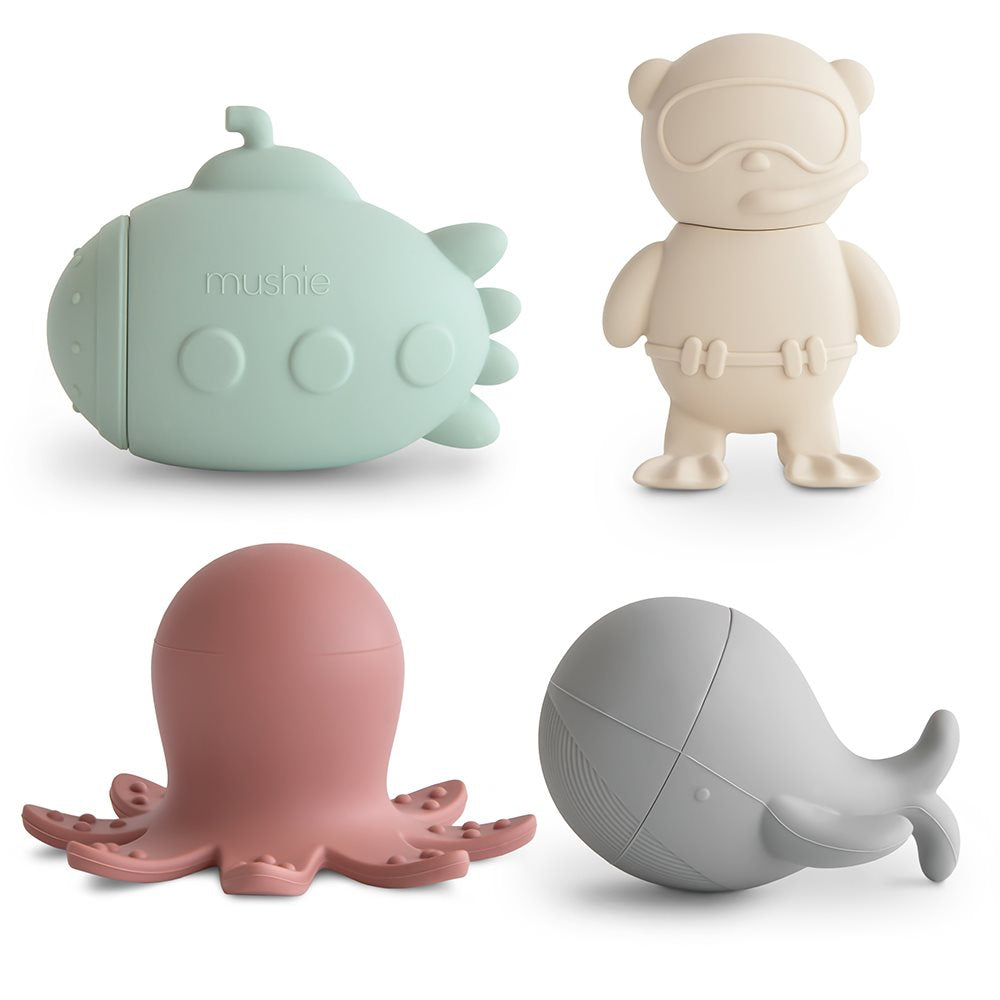 Mushie - Sealife Bath Play Set- 4 Pack