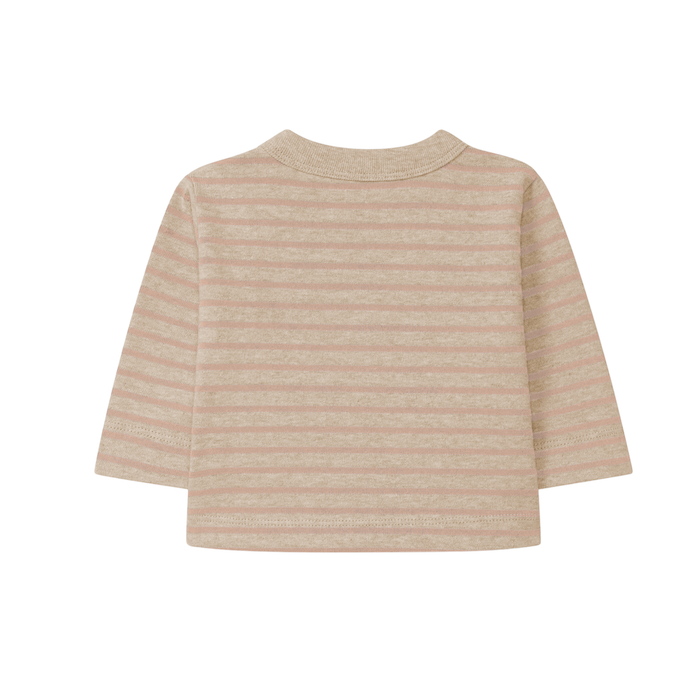 Gestreiftes Langarmshirt aus weichem, gebürstetem Jersey