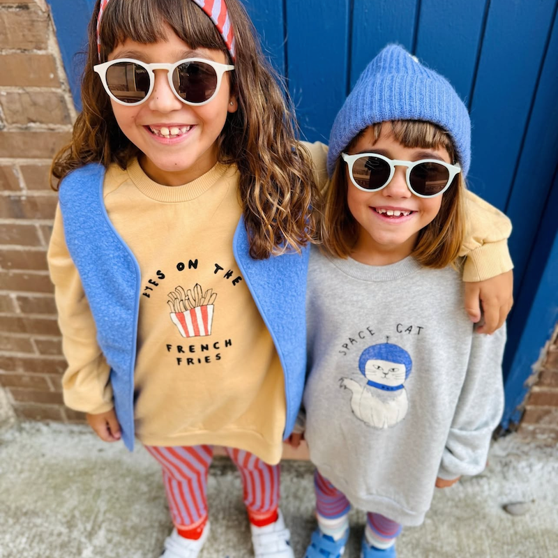 Sweatshirt Space Cat – Grey Melange