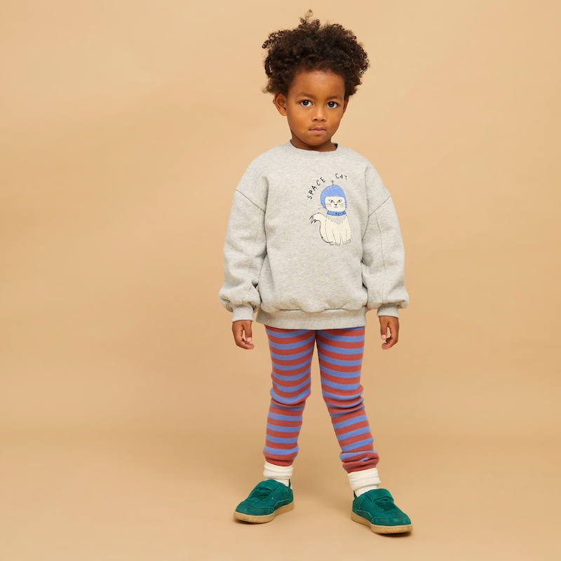 Sweatshirt Space Cat – Grey Melange