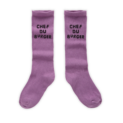 Socken Chef du Burger purple