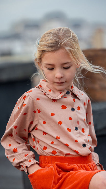 Mädchen Bluse Stardust – Praline