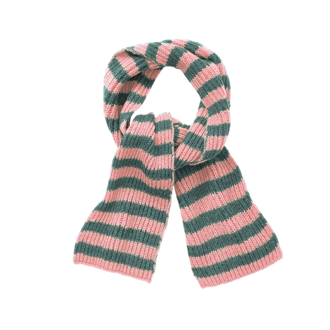 Schal Stripe – Peach Parfait &amp; Shady Green