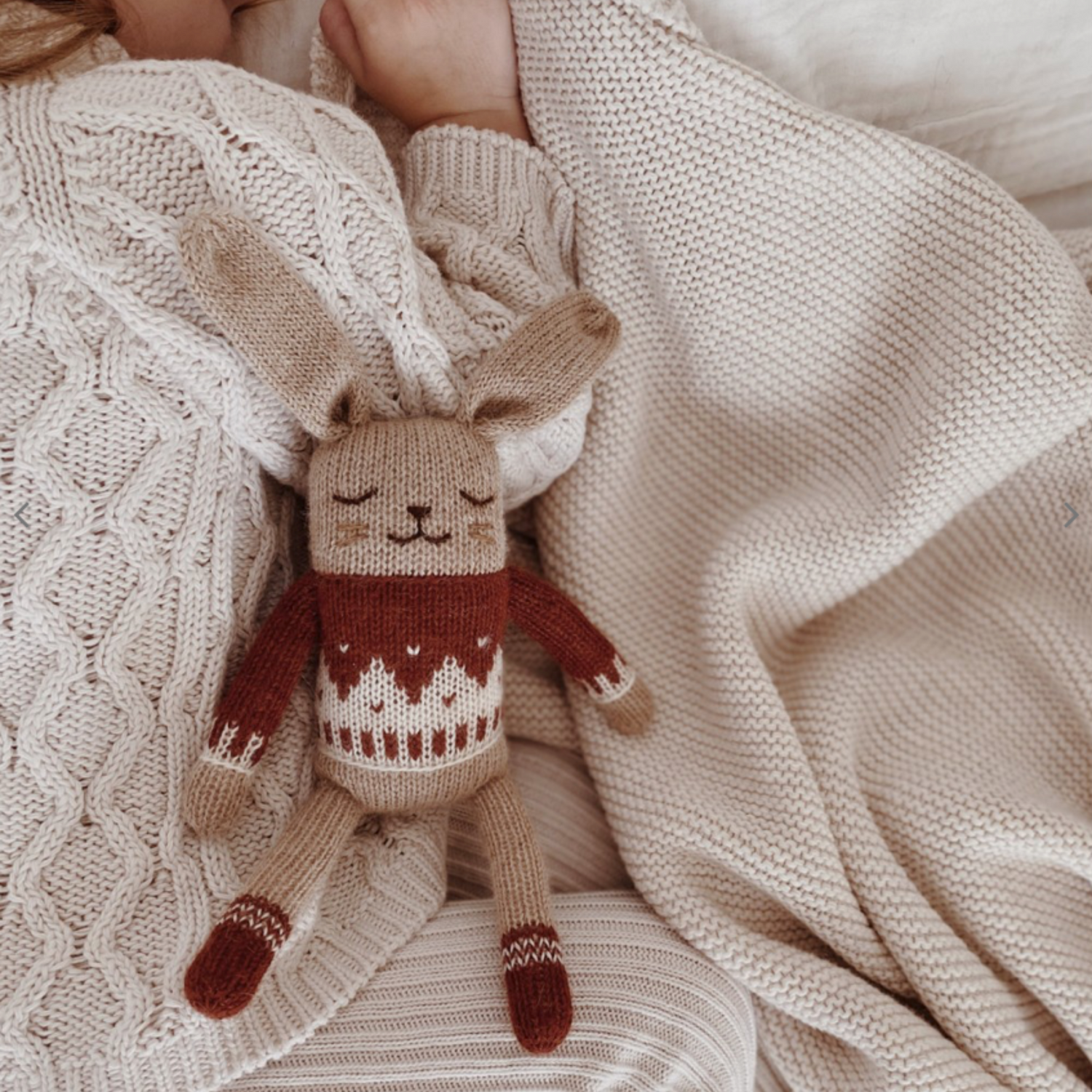 Kuscheltier &quot;Bunny sienna jacquard sweater&quot;