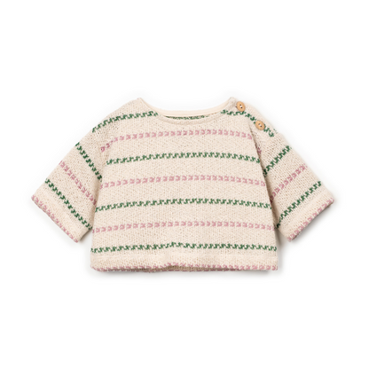 Gestreifter Pullover aus weichem Strick