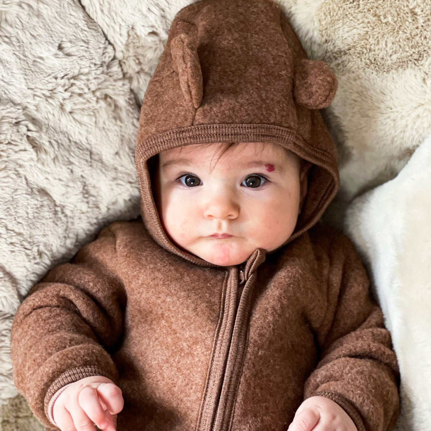Jacke &quot;Jackie&quot; mit Ohren, Wollfleece