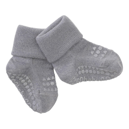 Antirutsch-Socken aus Wolle, Grey Melange