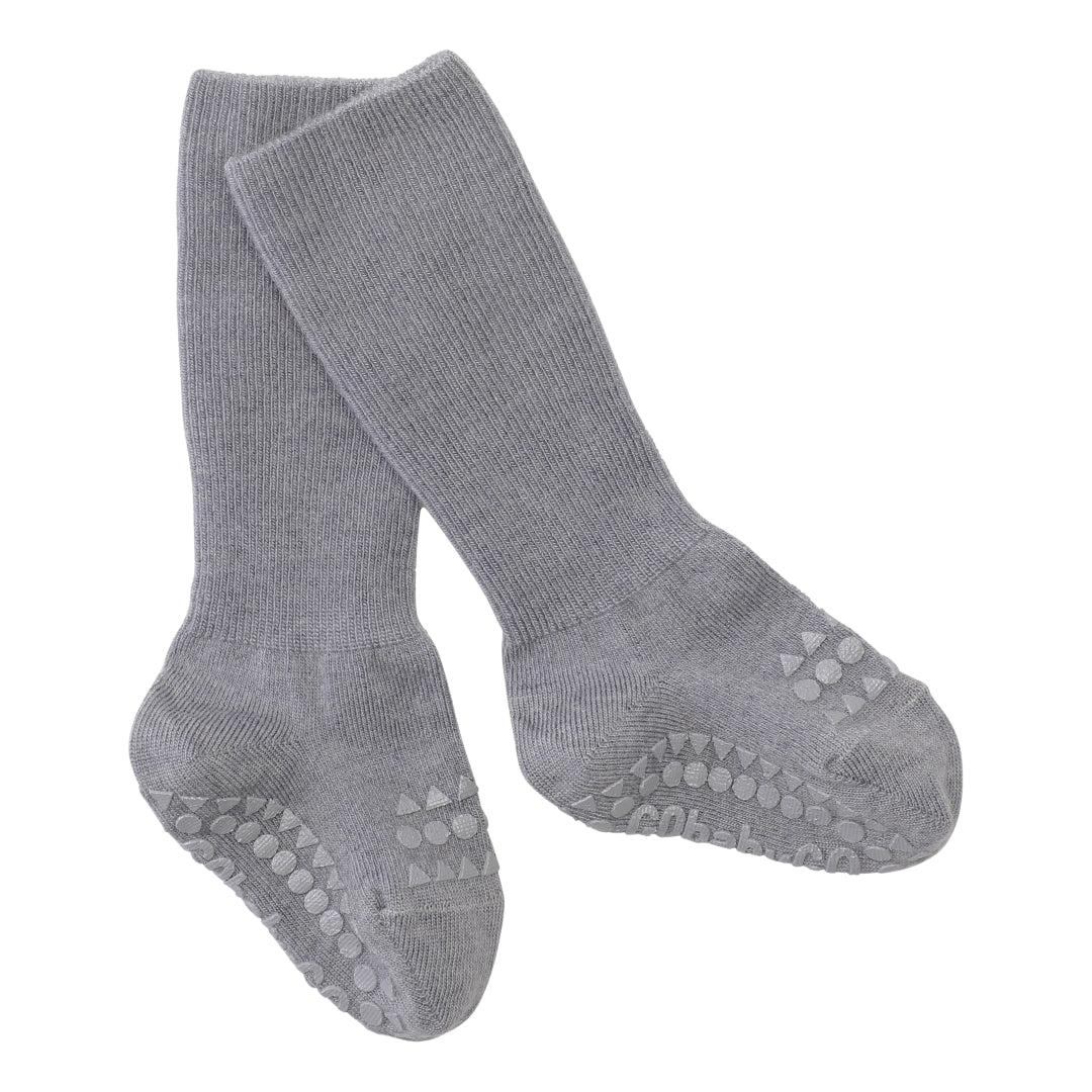 Antirutsch-Socken aus Wolle, Grey Melange