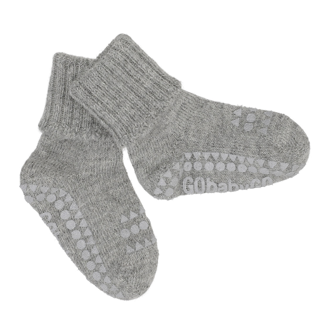 Rutschfeste Socken Alpaka, Grey Melange