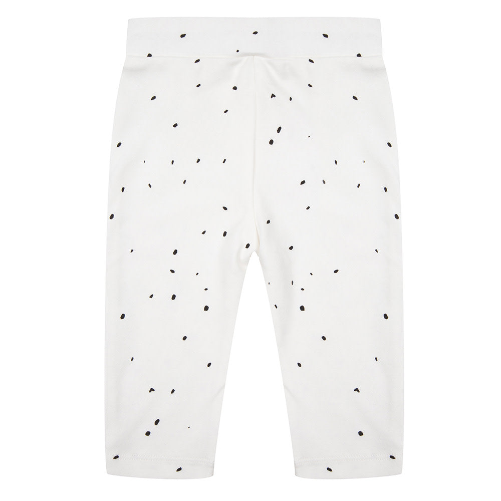 Leggings &quot;Dots&quot; aus Bio-Baumwolle, Cloud Dancer