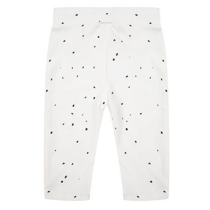 Leggings &quot;Dots&quot; aus Bio-Baumwolle, Cloud Dancer