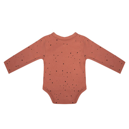 Body &quot;Dots&quot; aus Bio-Baumwolle, Canyon Clay