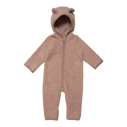 Fleece Baby-Overall &quot;Mushi&quot; mit Ohren