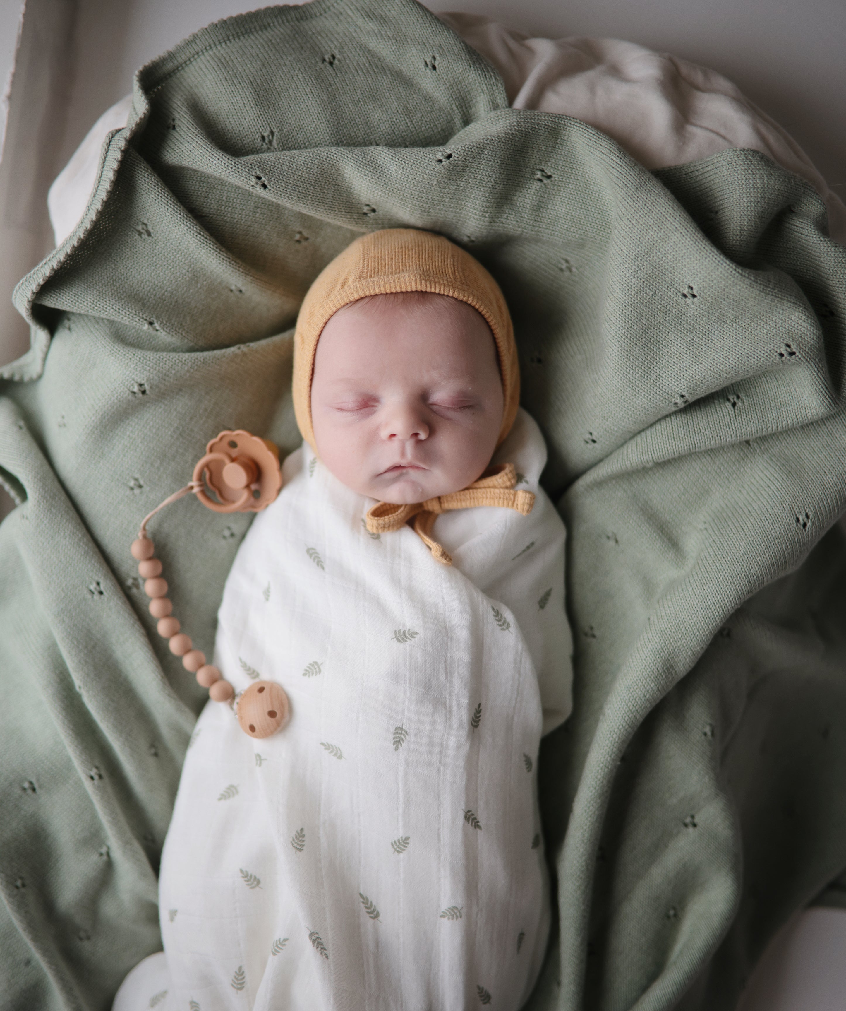 Mulltuch &quot;Swaddle Muslin Leaves&quot;