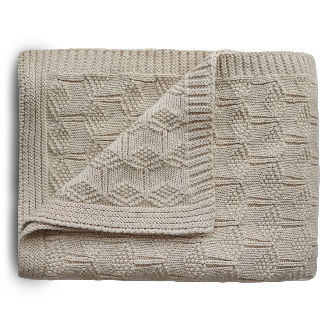 Strickdecke &quot;Honeycomb Beige&quot;