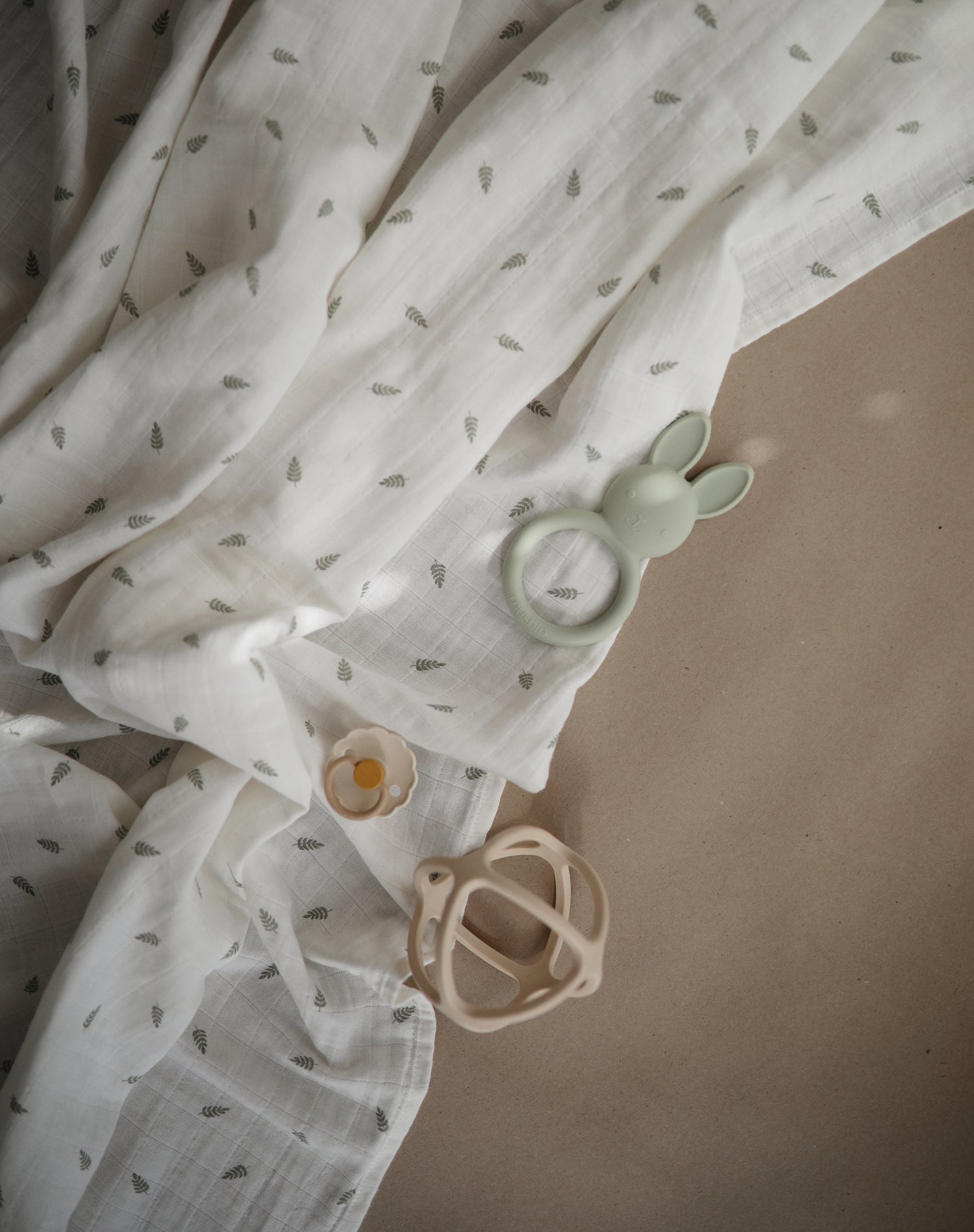 Mulltuch &quot;Swaddle Muslin Leaves&quot;