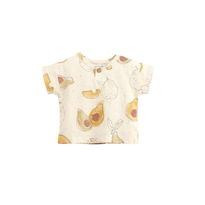 T-Shirt mit Avocado Print, Bio-Baumwolle