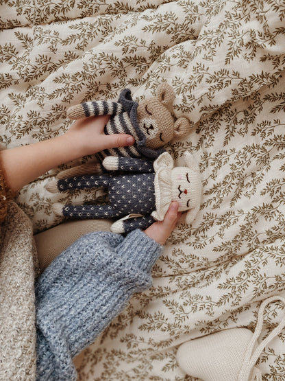 Kuscheltier &quot;Teddy striped slate rompet&quot;